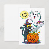 Halloween dankeskarte (Vorne/Hinten)