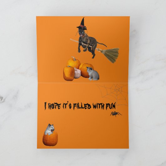 Halloween Dankeskarte (Innenseite)