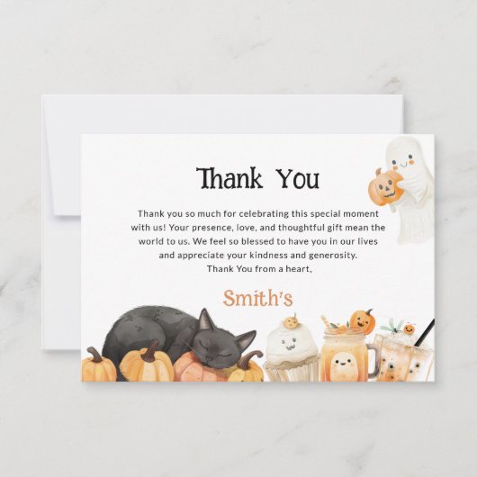 Halloween Dankeskarte (Vorderseite)