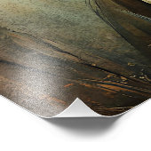 Halloween Dark Fairy mit Pumpkin und Skull Fotodruck (Ecke)