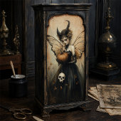 Halloween Dark Fairy mit Pumpkin und Skull Seidenpapier