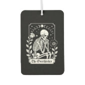 Halloween Dark Gothic Skeleton Overthinker Autolufterfrischer (Vorderseite)