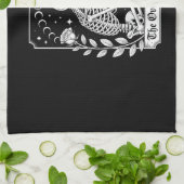 Halloween Dark Gothic Skeleton Overthinker Geschirrtuch (Gefaltet)