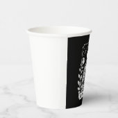 Halloween Dark Gothic Skeleton Overthinker Pappbecher (Rechts)