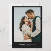 Halloween Dark Moody Gothic Wedding Save The Date (Rückseite)