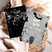 Halloween Dark Moody Gothic Wedding Save the Date