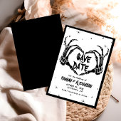 Halloween Dark Moody Gothic Wedding Save The Date