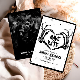 Halloween Dark Moody Gothic Wedding Save The Date