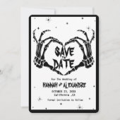 Halloween Dark Moody Gothic Wedding Save The Date (Vorderseite)