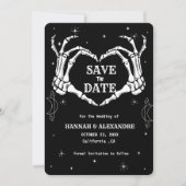 Halloween Dark Moody Gothic Wedding Save The Date (Vorderseite)