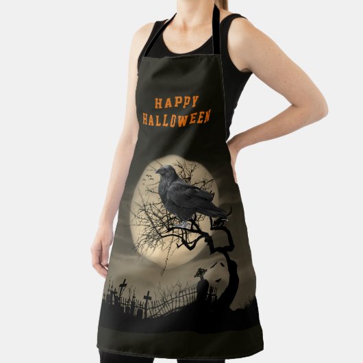 Halloween Dark Raven Gothic Schürze (InSitu)