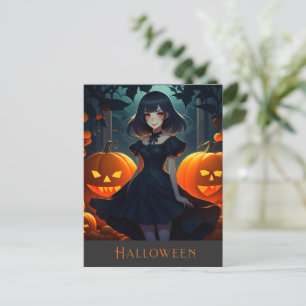 HALLOWEEN DARK VAMPIRE PRINCESS POSTKARTE
