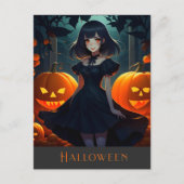 HALLOWEEN DARK VAMPIRE PRINCESS POSTKARTE (Vorderseite)