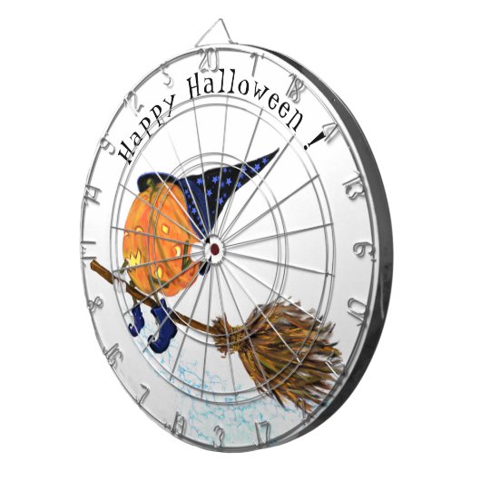 Halloween Dart Board Hexenkürbis Dartscheibe (Vorderseite rechts)
