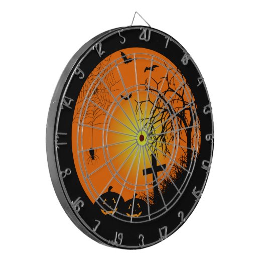 Halloween Dartscheibe (Vorderseite Links)