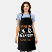Halloween, das Beängstigendste Mittagessen der Wel Schürze (Getragen)
