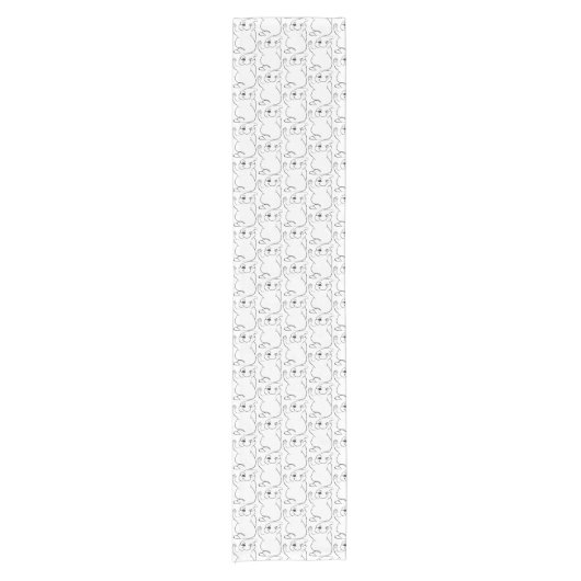 HALLOWEEN, das GEIST-Tabellenläufer BLINZELT Kurzer Tischläufer (Vorderseite)