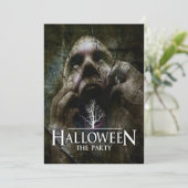 Halloween "Das Party" Einladung (Stehend Vorderseite)