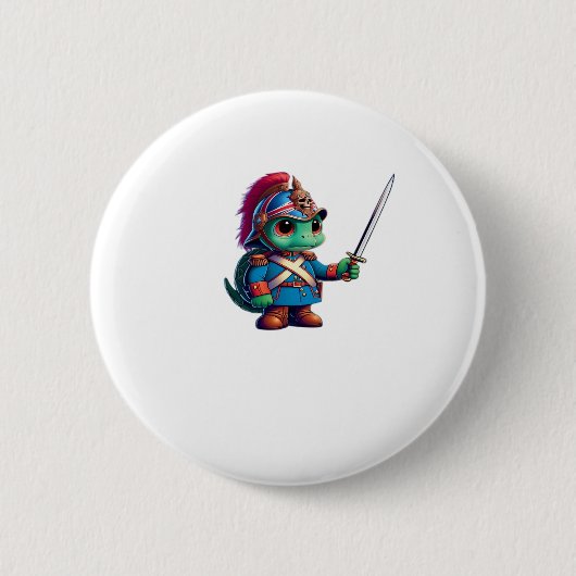 Halloween, das reguläre Reptil der britischen Drac Button (Vorderseite)