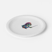 Halloween, das reguläre Reptil der britischen Drac Pappteller (Schrägansicht)