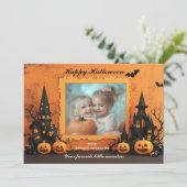 Halloween, das spöttische Snap-O-Lantern Karte (Stehend Vorderseite)