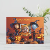 Halloween, das spöttische Snap-O-Lantern Karte (Stehend Vorderseite)