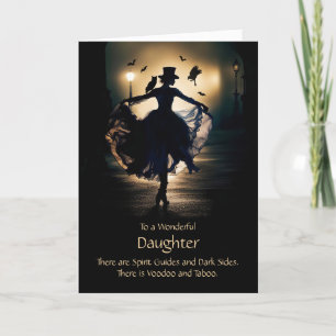 Halloween Daughter Witchy Woman Familiars Owl Karte