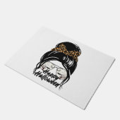 Halloween Day 2021 Halloween Leopard Mama Fußmatte (Schrägansicht)