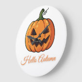 Halloween Day October  Große Wanduhr (Winkel)