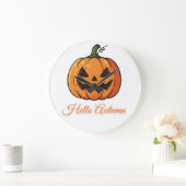 Halloween Day October  Große Wanduhr (Zuhause)