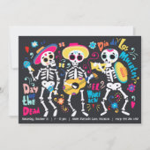 Halloween Day of the Dead Party Einladung (Vorderseite)