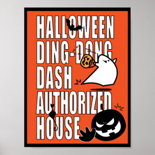 Halloween DDD autorisiertes Haus Poster