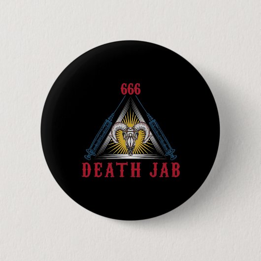 Halloween Death Jab Mad Scientist Evil Genius Button (Vorderseite)