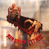 Halloween Decals Custom Gory Zombie Window Decal Fensteraufkleber (Blatt 2)