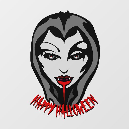Halloween Decals Personalisiert Vampire Window Dec Fensteraufkleber (Blatt)