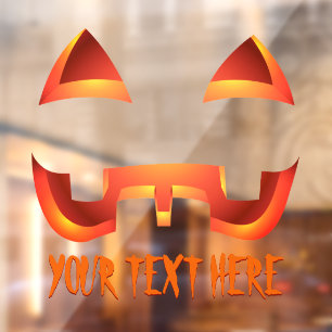 Halloween Decals Personalisierter Kürbisfenster-De Fensteraufkleber