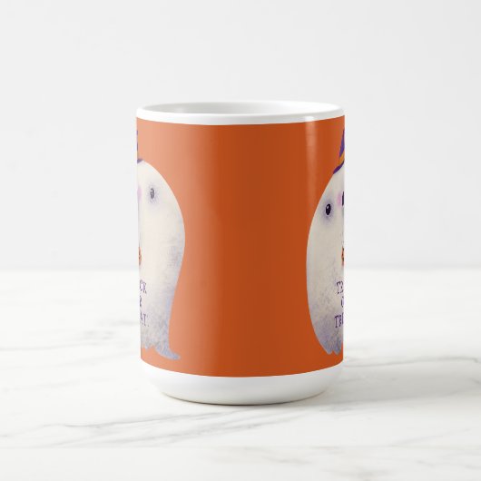 Halloween Decke Trick oder Treat Niedlich Spooky G Kaffeetasse (Mittel)