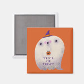 Halloween Decke Trick oder Treat Niedlich Spooky G Magnet (Vorderseite/Rückseite)