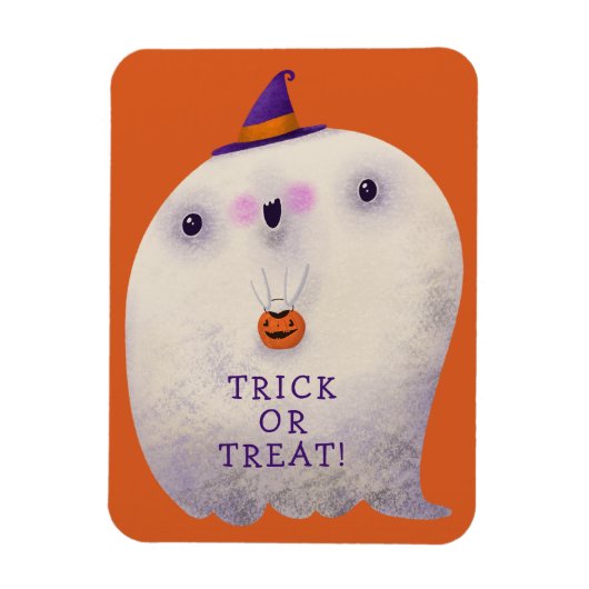 Halloween Decke Trick oder Treat Niedlich Spooky G Magnet (Vertikal)