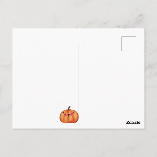 Halloween Decke Trick oder Treat Niedlich Spooky G Postkarte (Rückseite)