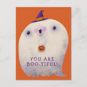 Halloween Decke Trick oder Treat Niedlich Spooky G Postkarte (Vorderseite)