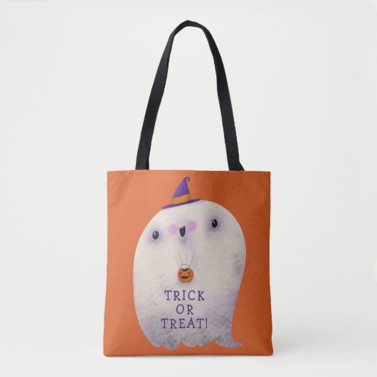 Halloween Decke Trick oder Treat Niedlich Spooky G Tasche (Vorderseite)