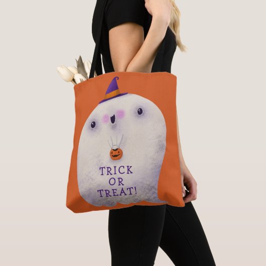 Halloween Decke Trick oder Treat Niedlich Spooky G Tasche (Von Nahem)