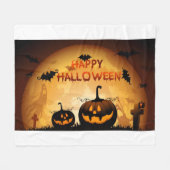 Halloween-Decken Fleecedecke (Vorderseite (Horizontal))