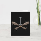 Halloween Deckenventilator Kostüm Funny Lazy Letzt Karte (Vorderseite)