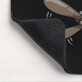 Halloween Deckenventilator Kostüm Funny Lazy Letzt Mousepad (Ecke)