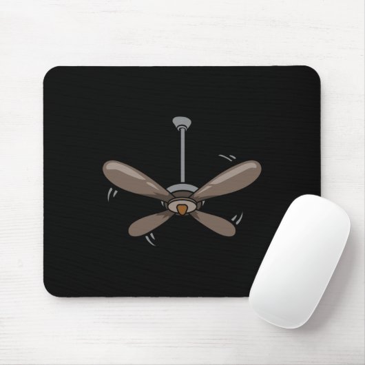 Halloween Deckenventilator Kostüm Funny Lazy Letzt Mousepad (Mit Mouse)