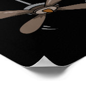 Halloween Deckenventilator Kostüm Funny Lazy Letzt Poster (Ecke)