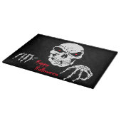 Halloween Decorating Glass Cutting Board/Skull Schneidebrett (Ecke)