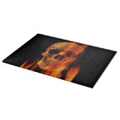 Halloween Decorating Glass Cutting Board/Skull Schneidebrett (Ecke)